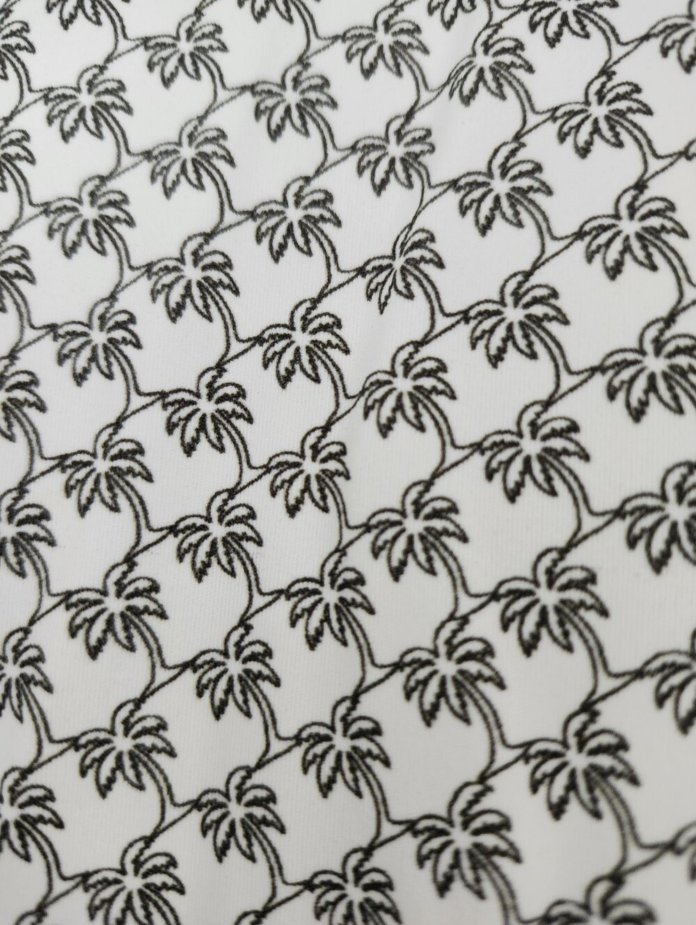 NWT Tommy Bahama Abby SS Short White Dress Palm-Print. Draw String Waist. - Picture 5 of 7